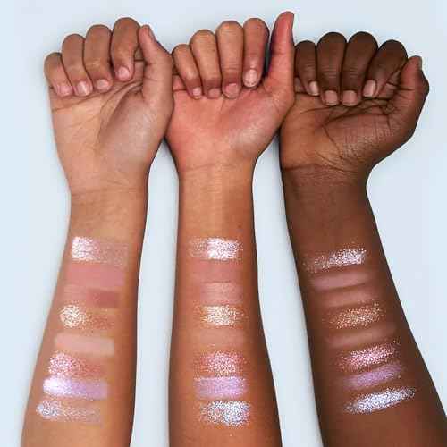 Petite ¡¯N Pretty 9021 Glow! Eye & Cheek Makeup Palette for Kids, Tweens and Teens -3-in-1 Makeup Palette of Blush, Eyeshadow, and Highlighter, Non-Toxic, Made in USA