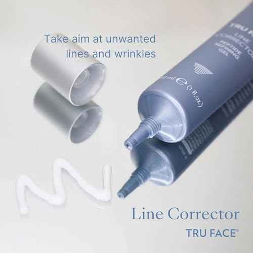 NuSkin Tru Face Line Corrector | Wrinkle Reducing Peptides | Aging for Fine Lines | Targets Mouth Lines & Forehead Wrinkles for Youthful, Smooth Skin | Put on before makeup & Face Wash | 2 Pack