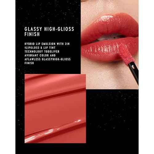 STELLAR DUST LIP STAIN-Long Lasting, Waterproof and Transferproof Lip Tint, Glossy Finish Lip Gloss, Lightweight Lipstick, High Coverage, Stocking Stuffers For Teen Girls (11 FUTURA)