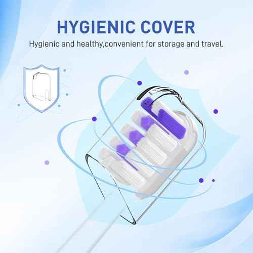 Toothbrush Heads Replacement Compatible with Laifen Wave Electric Toothbrush, Super Clean and Whitening - Transparent, 10 Pack