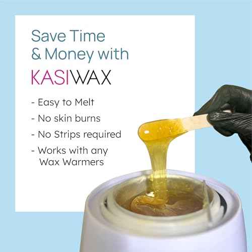 Hard Wax Beads for Brazilian Waxing ? 1.1lb Hair Removal Wax Beads for Coarse Hair, Face, Underarms, Back, Chest, Bikini & Legs | Coarse to Fine Hair Formula + Gloves & 10 Large Applicator Sticks