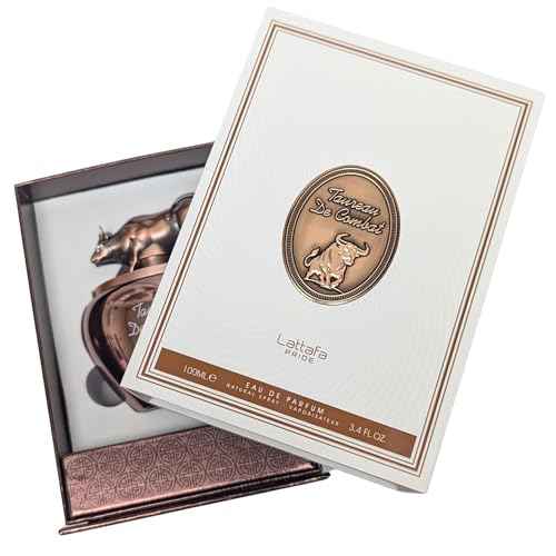 Lattafa Pride Taureau De Combat Eau de Parfum Spray 100ml (3.4 oz) | Bold Amber, Tobaco & Vanilla Fragrance | Long-Lasting Warm Spicy Scent with Cardamom & Cinnamon