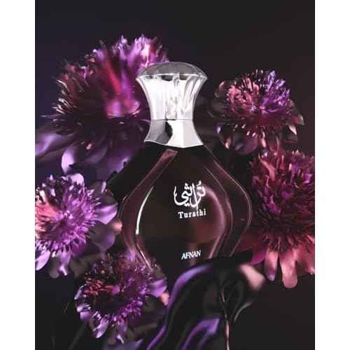 Afnan Turathi Purple Eau de Parfum for Women, 3.0 Fl. Oz