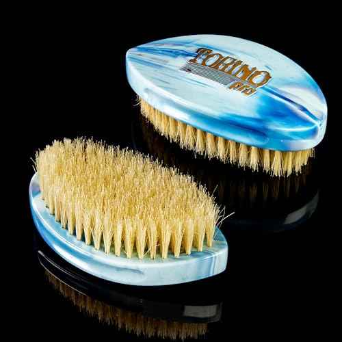 Torino Pro Curve Wave brush #229 - Curved Medium Soft Shower brush- Extra long bristles - great for laying down waves