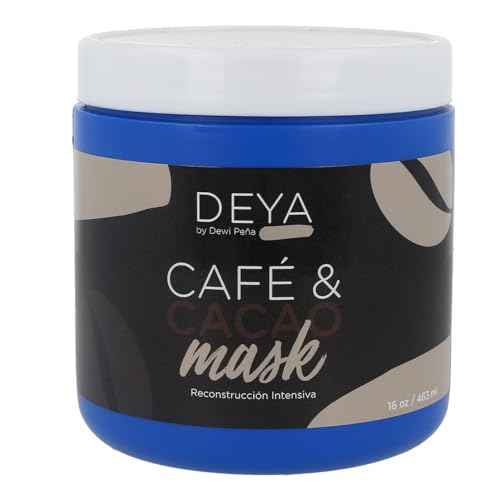 DEYA Cafe Y Cacao Intensive Repair Hair Mask, Strengthens, Nourishes, Promotes Growth. 16 Oz