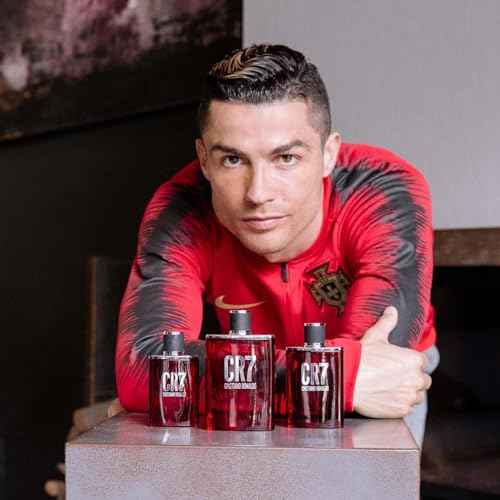 Cristiano Ronaldo CR7 3.4oz EDT Spray, 5.1oz Body Spray, 5.1oz Shower Gel Men 3 Pc Gift Set