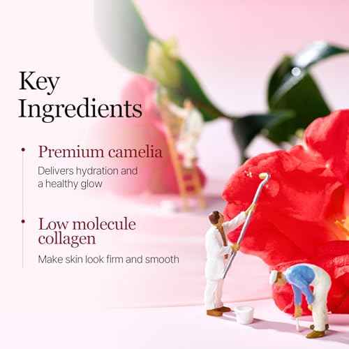 ROUND LAB Camellia Collagen Mask, 30min Hydrogel Mask, Quick Hydration, Firming&Pore Minimizing, For sensitive skin, Micro molecule collagen, Facial Mask, 34 g/1.19 Fl Oz 1ea