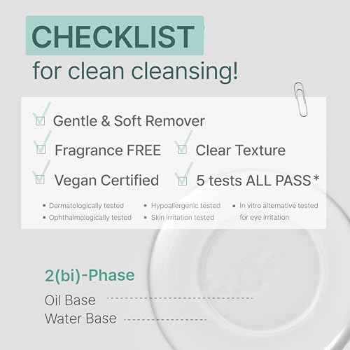 Illiyoon Gentle Deep Eye Makeup Remover | for Waterproof Mascara, Lipstick, Eyeliner, Non-Greasy 2-Phase Oil & Water Formula, Ophthalmologist Tested, Vegan, Korean Skin Care, 4.73 fl.oz.