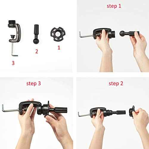 Traininghead Mannequin Head with Human Hair Manikin Training Practice Head Cosmetology Doll Heads for Hairdresses with Clamp Stand (Black)