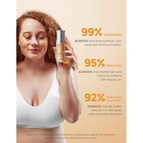 Vitamin C Serum with Niacinamide & Ethyl Ascorbic Acid: Brightening, Moisturizing Face Serum for Dark Spots | Hyperpigmentation & Anti-Aging Treatment | Korean Synergy Formula 1.01oz