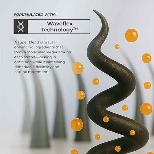 XMONDO Hair Wavetech Wave Enhancing Oil | Vegan Formula with Hemisqualane & Argan Oil for Enhanced Nourishment and Stronger Looking Hair, Waveflex Technology Nurtures Wave Patterns, 1.7 Fl Oz