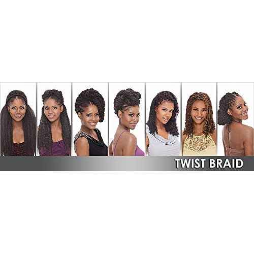 6 PACKS/LOT FreeTress Equal Synthetic Hair Braids Marley Braid (Jamaican Twist Braid) (1B)