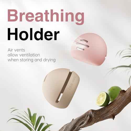 Silicone Makeup Brush Holder And Beauty Sponge Case, Travel Makeup Brush Case With Magnetic Closure, Makeup Sponge Holder 2 In 1 Stand Storage For Quick Drying Khaki