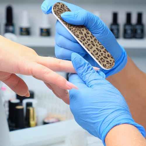 Sumind 100 Pack Nail Files Double Sided Emery Boards Manicure Tools (3.54 x 0.79 x 0.16inch)