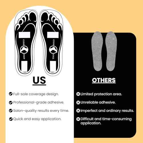 150Pairs(300Feets) Disposable Stick Spray Tanning Feet Pads Perfect for preventing spray tan solution,Deluxe & Hygienic Spray Tan Feet Pads-Ideal for Salons and Spas or Home,Easy to Apply