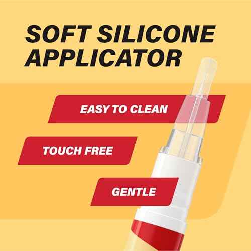 Orajel Rescue Relief Pen with Menthol Cooling Gel for Instant Pain Relief of Tooth & Gum, Mouth Sores, Braces and Denture Irritation, Touch-Free Silicone Applicator, 0.07 oz (2-Pack)