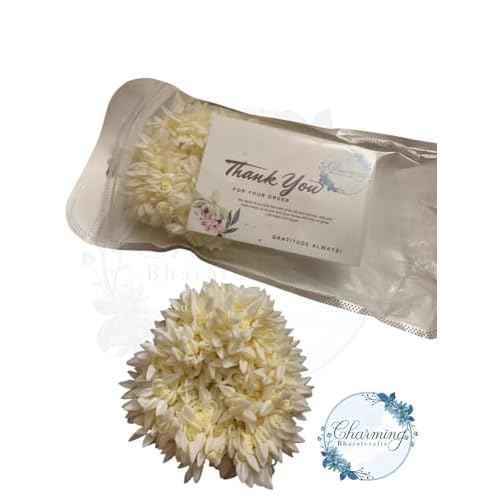 Mogra White Gajra Hair Accessories Gajra Rubber Band for Women (Pack of 2)(White) Hair Scrunchies