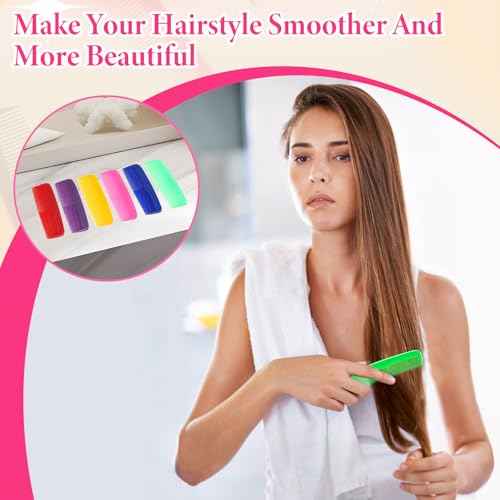 NICEMOVIC 60 Packs Hair Comb Bulk Set, Pocket Travel Hair Combs for Women and Men, Colorful Coarse and Fine Tooth Comb, Individually Wrapped Bulk Comb for Homeless Hotel Shelter Nursing Home Charity
