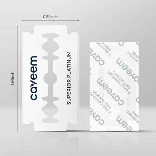 60 Count Double-Edge Safety Razor Blades, Replacement Razor Refills for Shaving, Stainless Steel Blades for All Standards Double-Edge Razor
