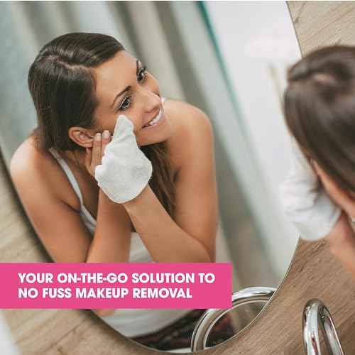 Diamond Wipes Face Cleansing and Waterproof Makeup Remover Wipes, Case of 50 Wipes, Alcohol Free Wipes with Vitamin E