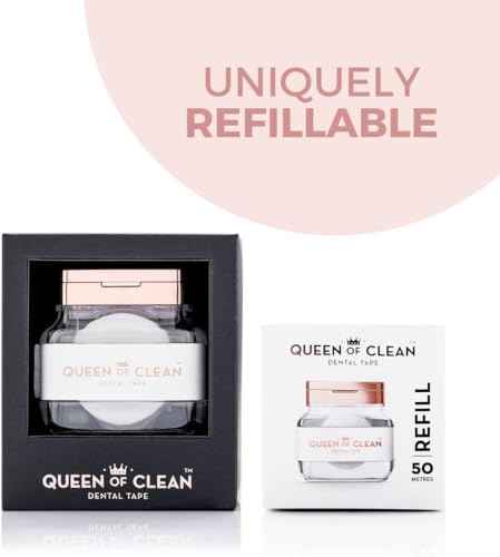 54 Yard of White Dental Floss Tape – Easy, Comfortable, Fun & Effective Flossing. PFAS-Free, Vegan-Friendly, Fresh Mint Flavour & Shred-Resistant. Seriously Good Floss