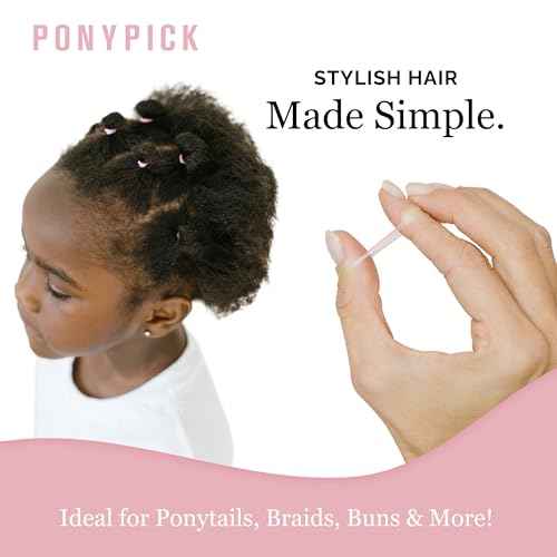 By Lolly - 500 Clear Rubber Hair Ties for Girls and Toddlers - Elastic Hair Bands and Disposable Plastic Hair Accessories