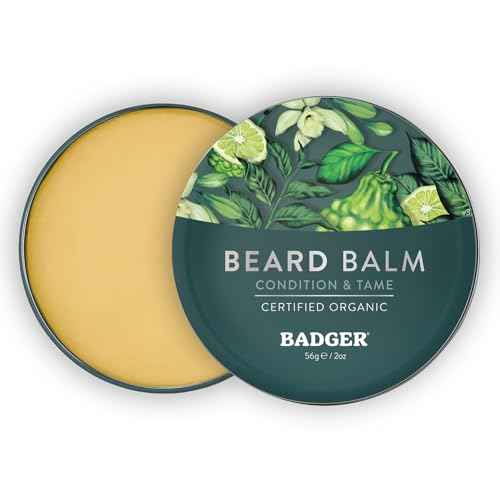 Badger - Organic Leave-In Beard Conditioner, Facial Hair Styling Balm, Non-Greasy Moisturizer and Treatment for Beards and Mustaches - 2 oz, 2 Pack