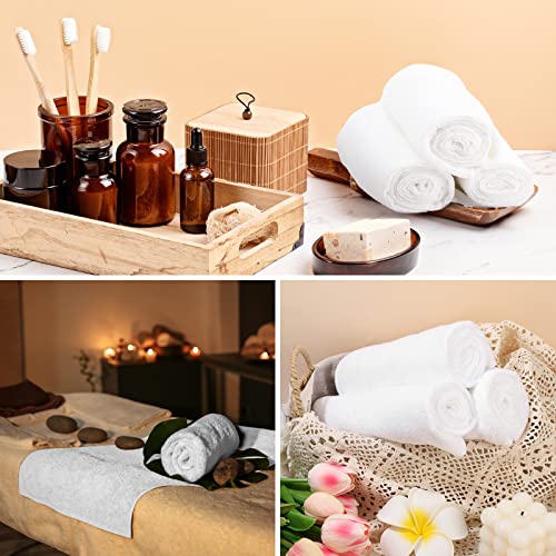 Shimeyao 26 Pack Salon Bleach Proof Towels Highly Absorbent Hair Towels Hand Facial Cloths Bleach Resistant for Salon Barber Spa Beauty Bath Hair Stylist(White,16 x 29 Inch)