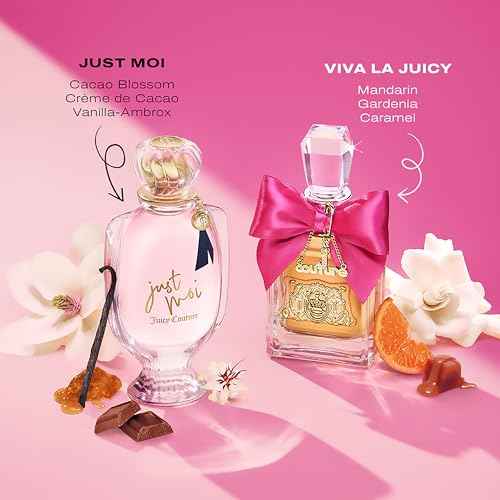 Juicy Couture Just Moi Eau de Parfum Spray for Women, Amber Vanilla Perfume with Cacao Blossom, Magnolia & Musk, Long-Lasting Scent
