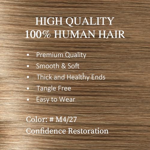DNE Tape in Hair Extensions Real Human Hair 16inches 20Pcs/40g/Pack Seamless #M4/27Chocolate Brown to Honey Blonde Straight Invisible Double Sided Tape in Hair Extensions for Women/Girls