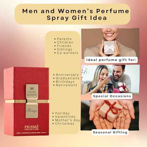 Prisme Rouge Perfume for Men and Women Eau de Parfum Travel Spray 3 Ounces