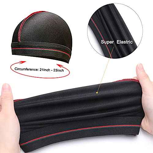 4PCS Silky Durags for Men Women 360 Waves with 1 Wave Cap, Silky Satin Durag Extra Long Tails