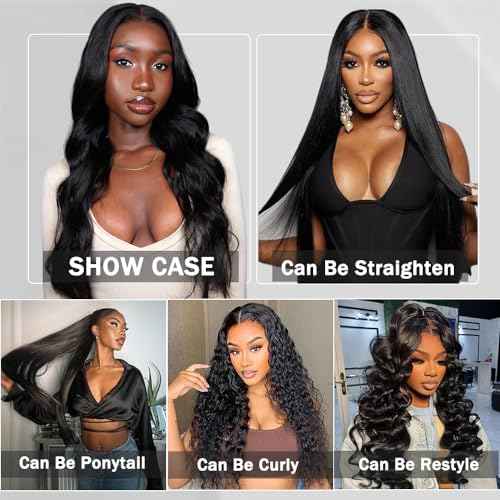 12A Body Wave Bundles Human Hair 24 Inch Brazilian Jet Black Bundles Human Hair Extensions