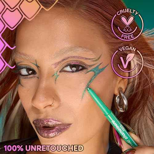 wet n wild Chameleon Chrome Eyeliner, Waterproof and Smudge-Proof, Multichrome Color Shift, Long-Lasting 18-Hour Wear, Cruelty-Free & Vegan - Electric Prism