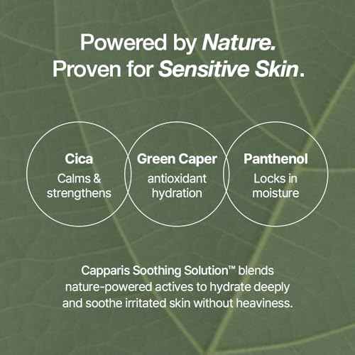 Green Caper Deep Hydration Cream (80ml / 2.70 Fl oz) Calming, Soothing, Panthenol, Hydrating for Sensitive and Dry Skin, Face Moisturizer, NDP