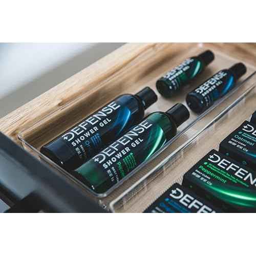 Defense Soap Variety Gift Set | Tea Tree, Peppermint, Oatmeal All Natural Bar Soap, Organic Travel Body Wash, Individual Body Wipes