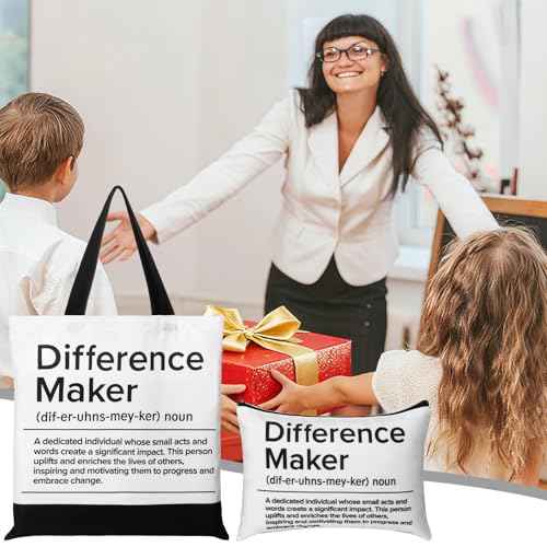 Paterr 2 Pcs Paraprofessional Gifts Survival Kit Tote Bag Cosmetic Makeup Bag Teaching Assistant Appreciation Gifts for Women