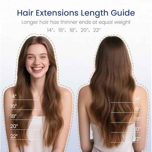 Worldstar Invisible Clip in Hair Extensions Human Hair 22 Inch 6pcs 130g #1B/4/27 Natural Black Ombre Brown with Caramel Blonde Seamless Clip in Hair Extensions PU Skin Weft Straight (pu#1B/4/27-22)
