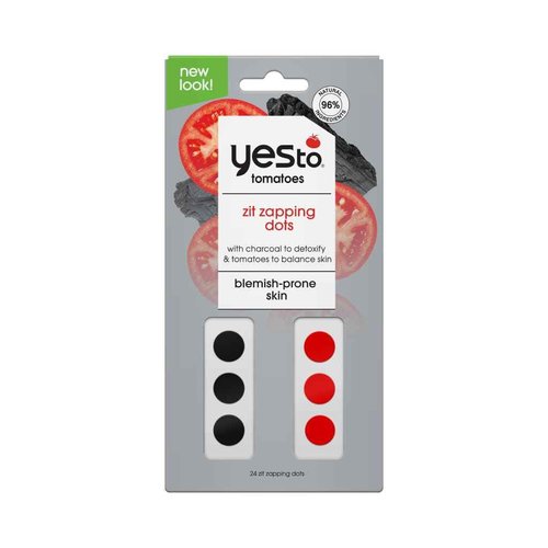 Yes To Tomatoes charcoel Set – Face Mask, Scrub & Cleanser, Moisterizer, Spot Treatment