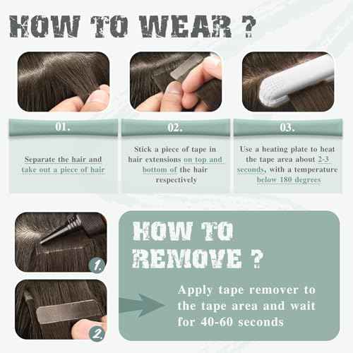 Ve Sunny Tape in Hair Extensions Real Human Hair Invisible Remy Human Hair Straight Tape Ins Double Sided Ombre Natural Black Root to Sliver Grey 24 inch 10Pcs 25G