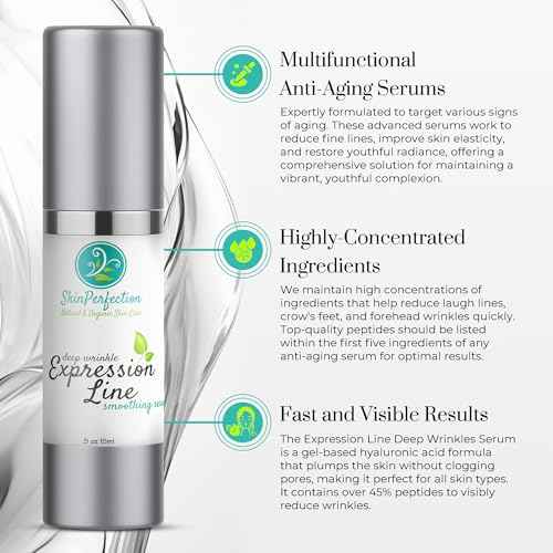Expression Line Deep Wrinkle Anti-Aging Serum Matrixyl 3000 Argireline Syn-Ake Snap 8 Spin Trap Hyaluronic Acid Crow's Feet Forehead Skin Perfection
