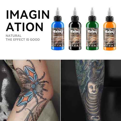 16PCS Tattoo Ink Color Set, Solong Tattoo Ink 1oz (30ml) Pigment Kit for Tattoo Kit Tattoo Ink Set TI302S-30-16