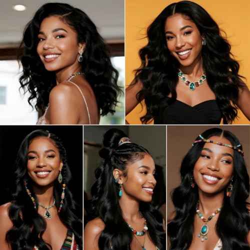 12A Body Wave Human Hair Bundles 8 10 12 Inch Brazilian Virgin Human Hair Unprocessed Raw Remy Weave Natural Color 3 Bundle Set for Women