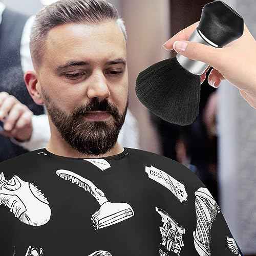 Large Neck Duster Brush Professional Barber Neck Duster Brush Soft Barber Face Cleaning Hairbrush Nylon Hair Cutting Kits Barber Accessories Cleaning Supplies
