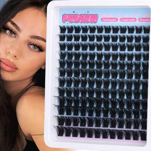 Volume Lash Clusters Wispy Eyelash Clusters C Curl Cluster Eyelash Extensions 10-18MM DIY Lash Extension 144Pcs Reusable False Eyelashes