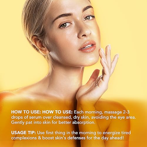 Go Beauty Daily Skin Brightening & Tightening Serum with Vitamin C, Niacinamide, Vitamin B5, Collagen & + 7 Peptide Complex for Dark Spots, Dull & Uneven Skin Tone ? Glowing Essence,1 fl. Oz