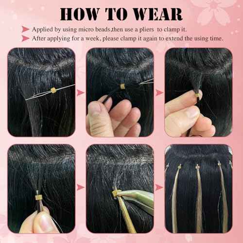 Senmy Itips Hair Extensions Human Hair Brown mix with Blonde 22inch Silky Straight Real Human Hair I Tip Extensions 50g/pack I tip Hair Extensions Human Hair