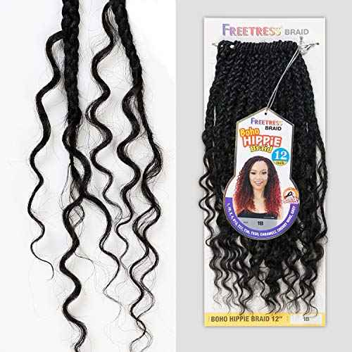 FreeTress Crochet Braids Boho Hippie Braid 12" (5-PACK, T27)
