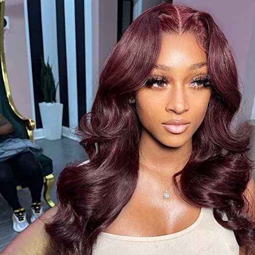 REMY HAIR Red Bundles Human Hair 99j Bundles Body Wave 20 Inch 1 Bundle Unprocessed Brazilian Virgin Hair Human Hair Bundles for Black Women