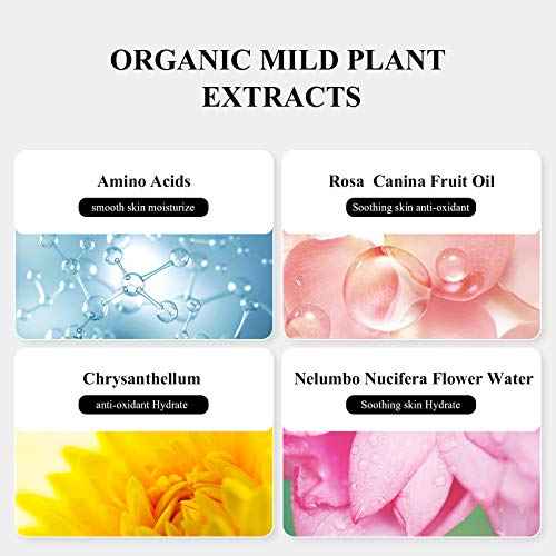 BREYLEE Eyelash Cleanser, Shampoo Foam & Brushes Eyelid Cleanser for Makeup Remover Paraben & Sulfate Free for Salon and Home Use(60ml, 2 fl oz)